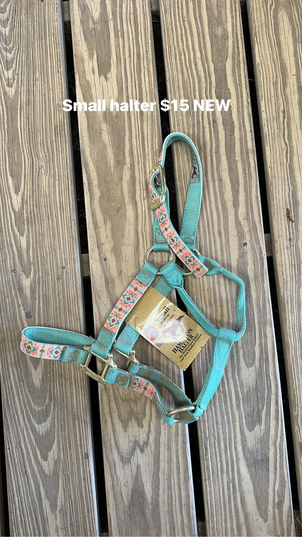 Small Turquoise Aztec Halter